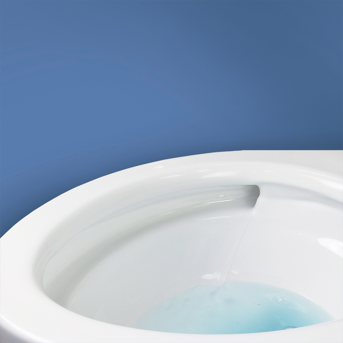 Modern toilet with whirlpool effect